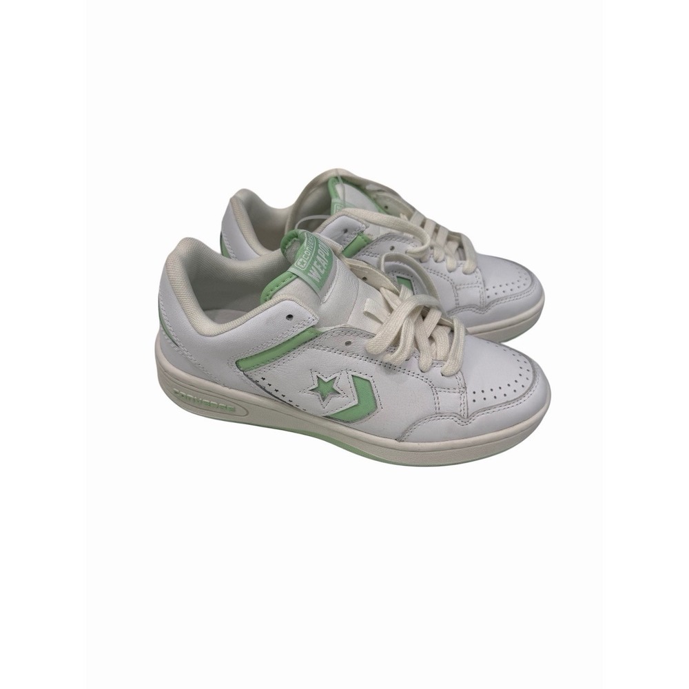 Converse Weapon Low White Sour Glow Mint Green Leather A12746C Men 6/W7.5